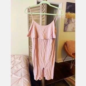 Blush pink bodycon dress
